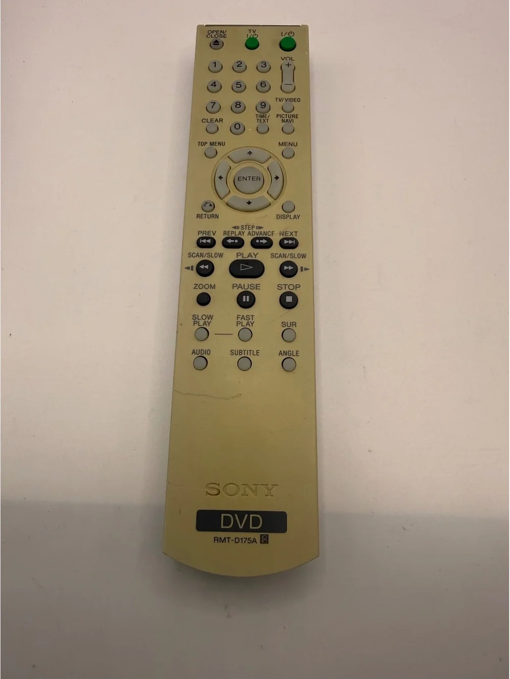 Sony RMT-D175A DVD Remote Control